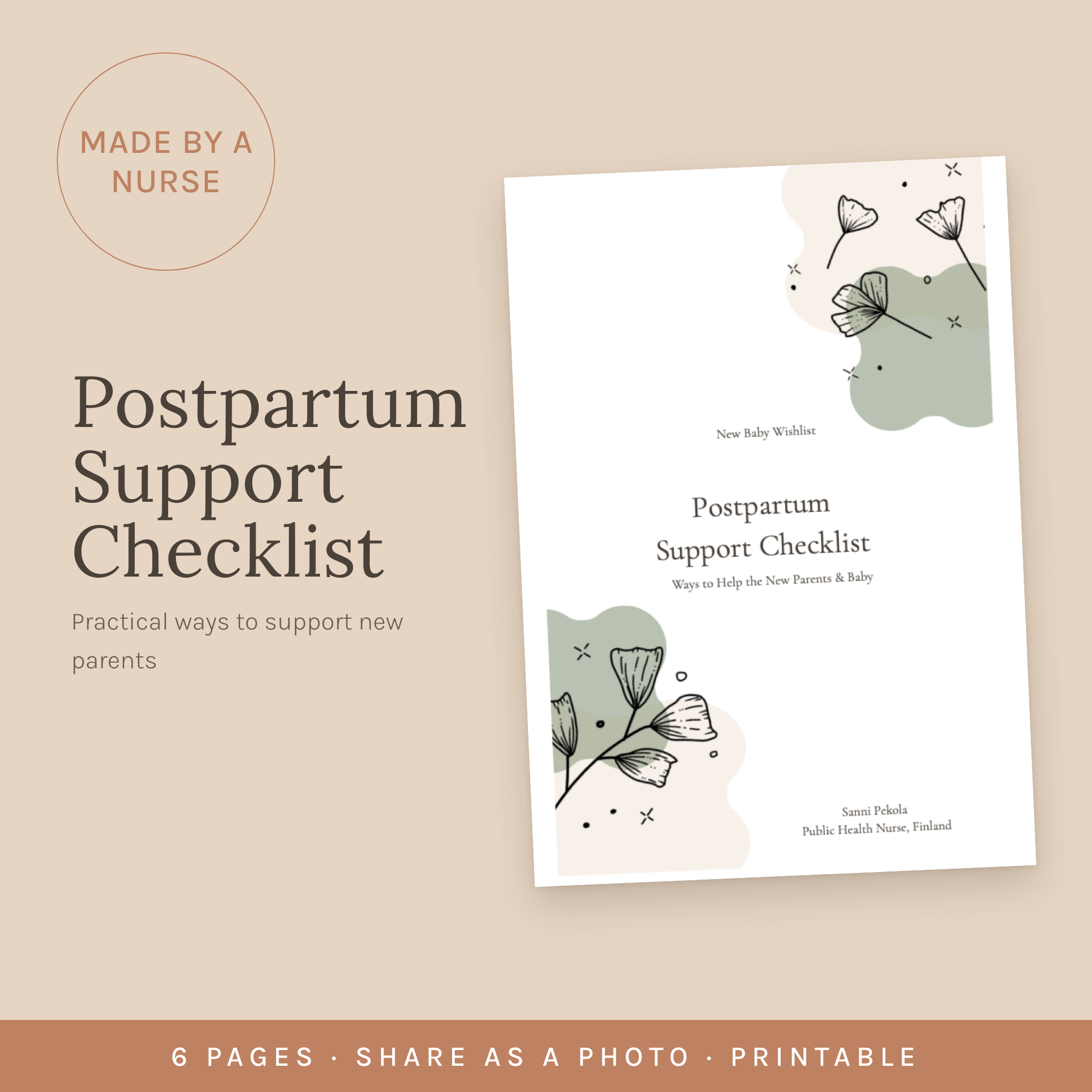 Postpartum Support Checklist